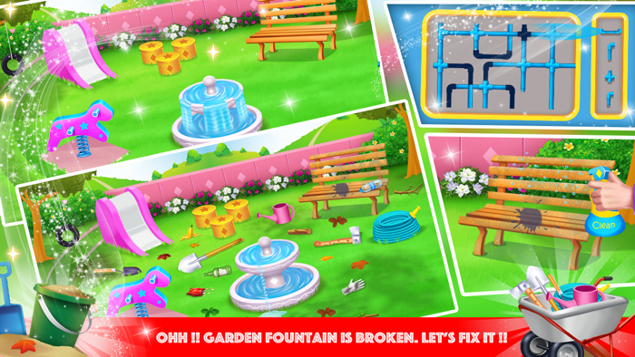 Dirty House Cleaning Girl Game