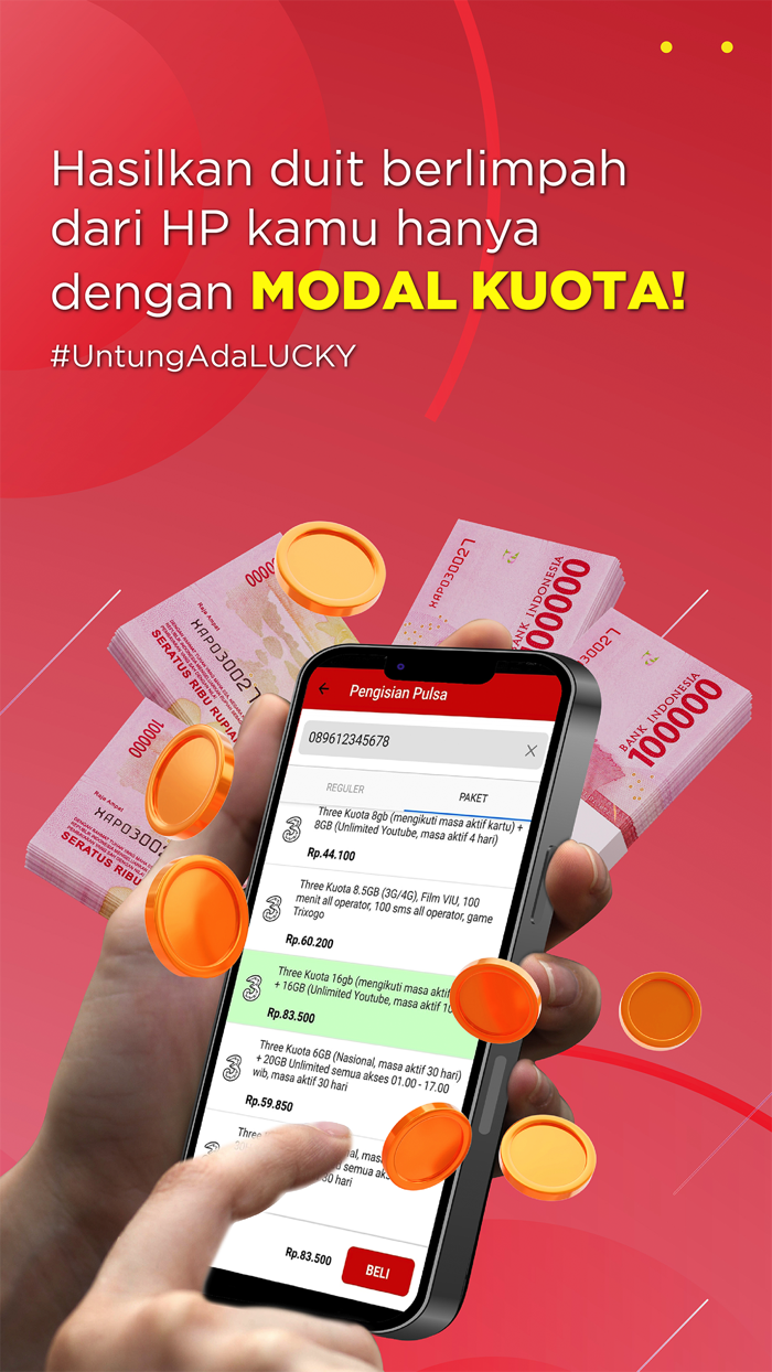 Lucky Elektrik  Pulsa  PPOB