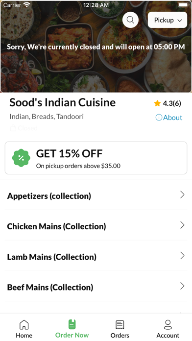 Sood's Indian Cuisine Screenshot
