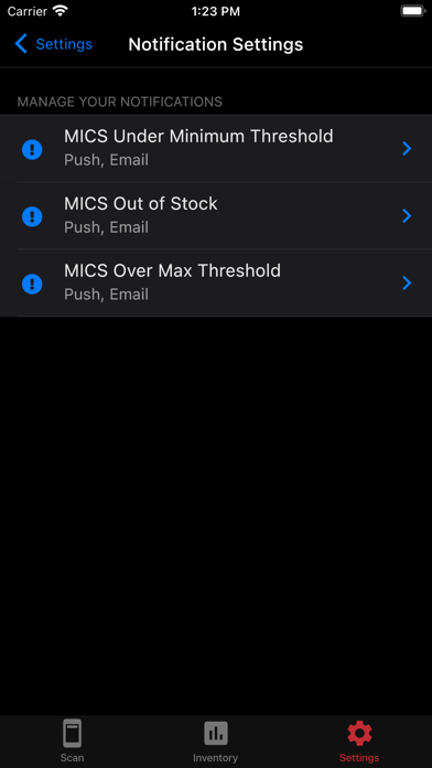 MICS Auto Restock Screenshot