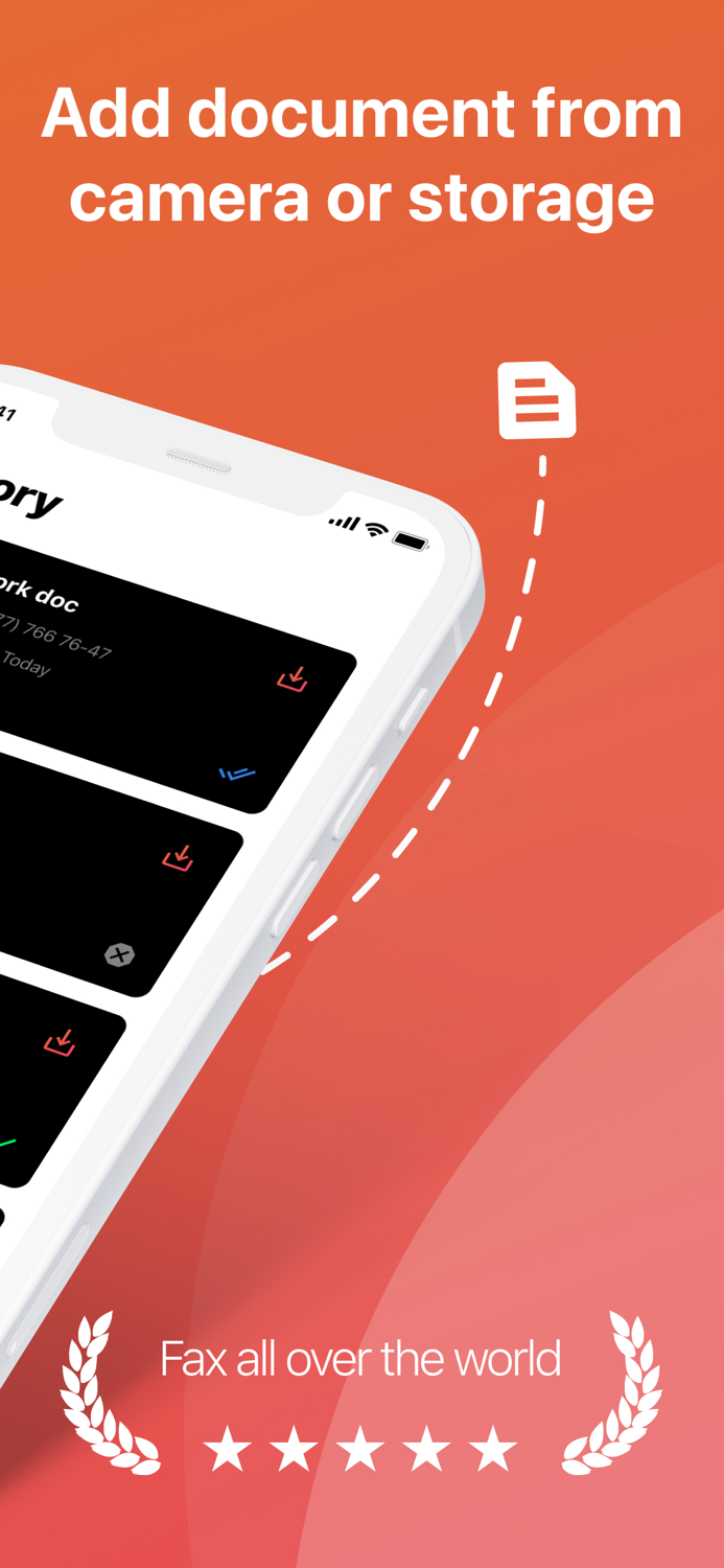 Send and receive fax for phone