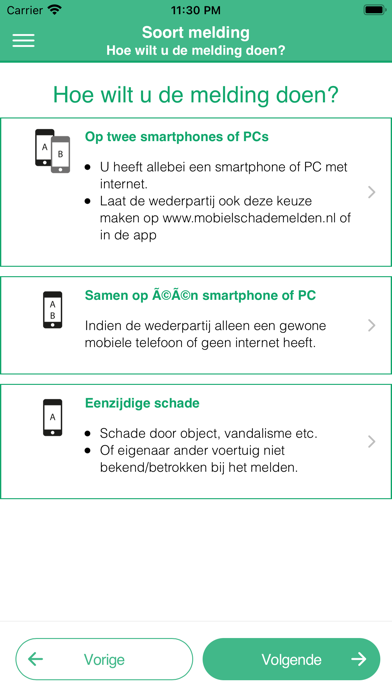 Mobielschademelden.nl Screenshot