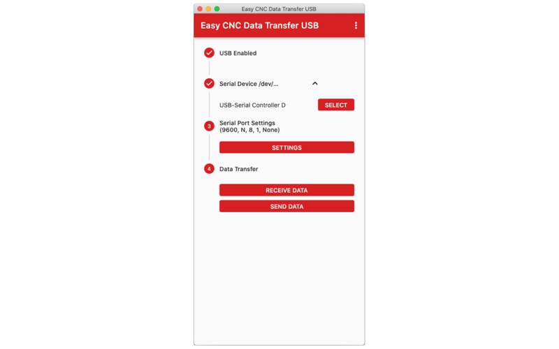 easy cnc data transfer usb iphone screenshot 1