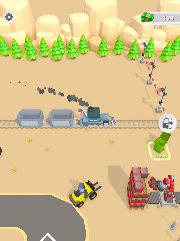 Cargo Train Station 3D