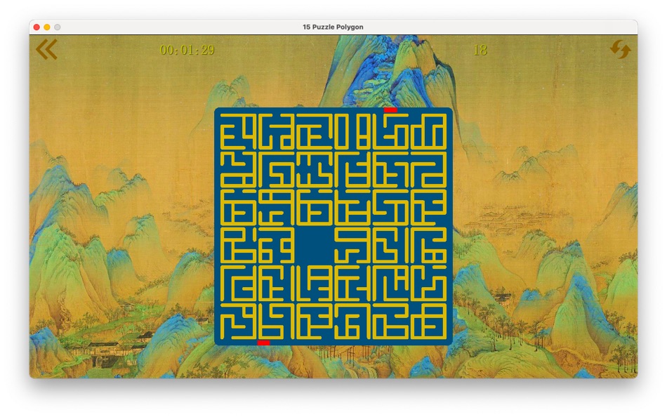 #2. 15 Puzzle Polygon (macOS) 게시자: 振华 许