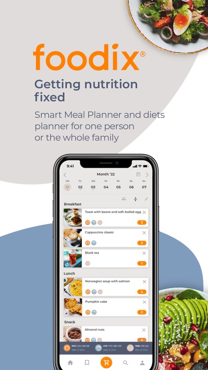 Foodix: Meal plans, diets