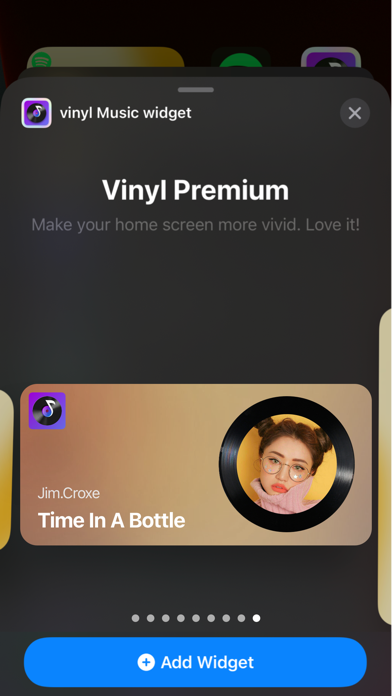 MS Vinyl - Music Widget Screenshot