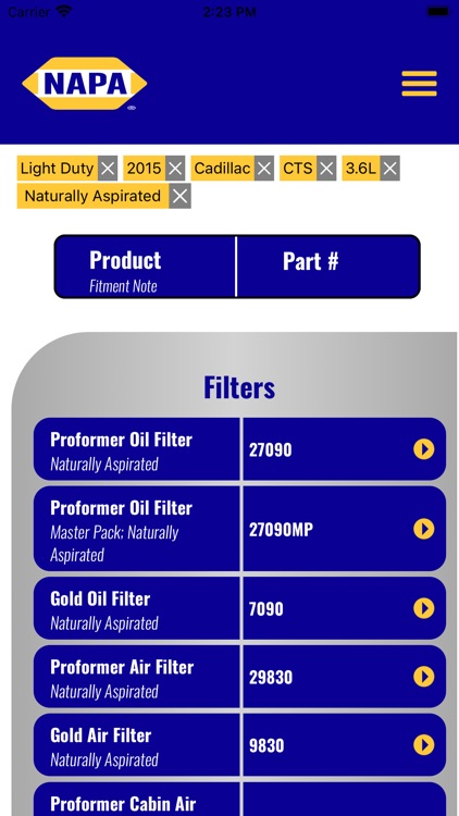 NAPA Filters screenshot-4