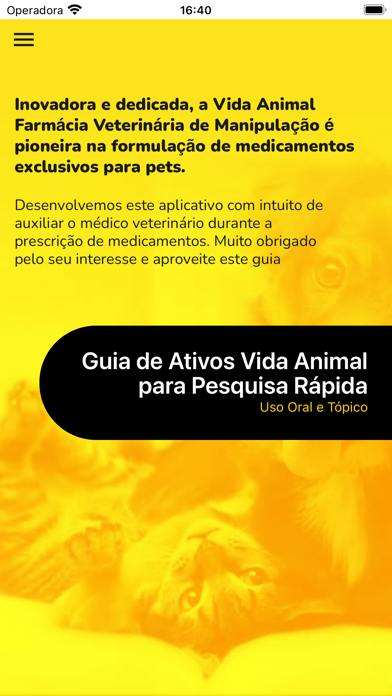 Guia Veterinário de Ativos Screenshot