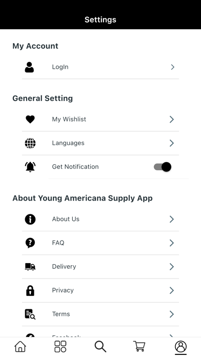 Young Americana Supply Screenshot