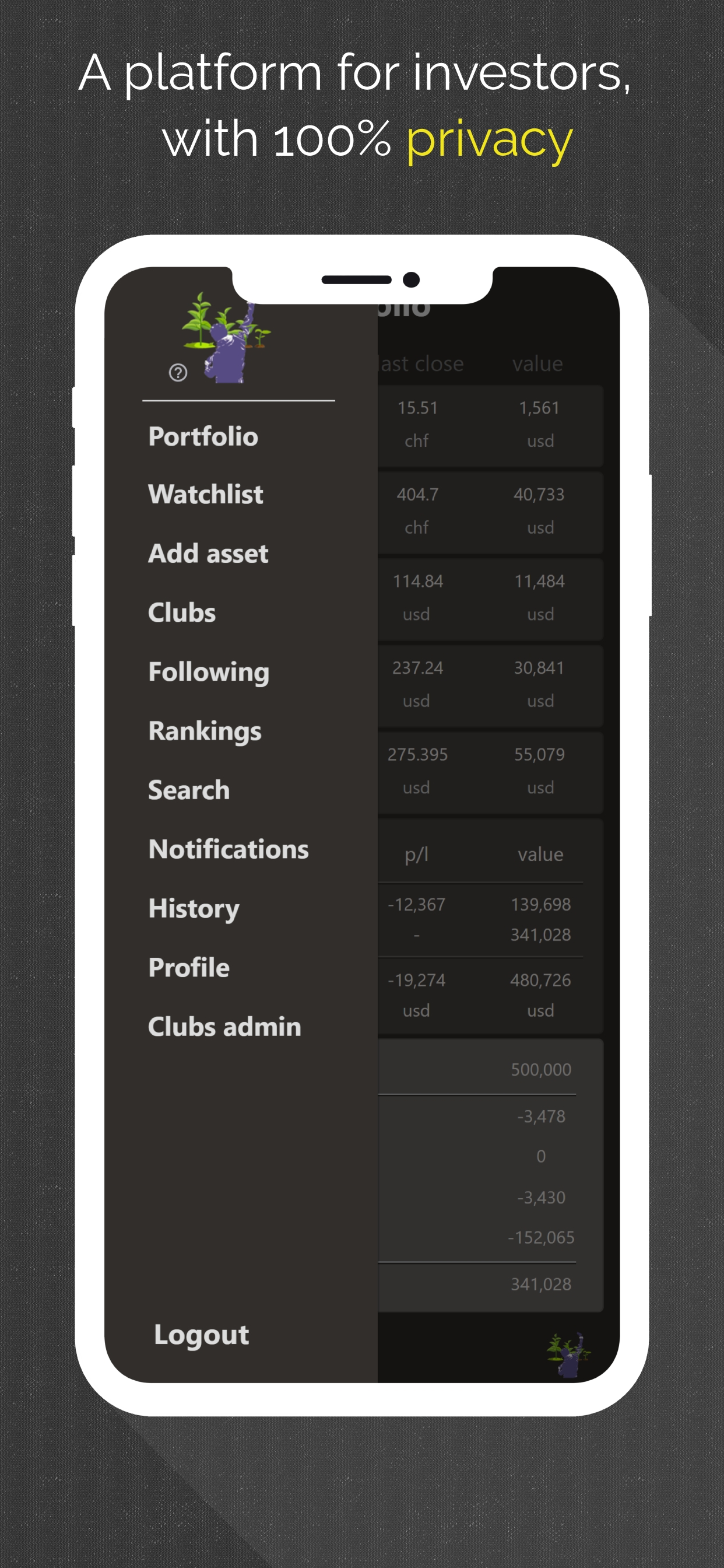 InvestClub app