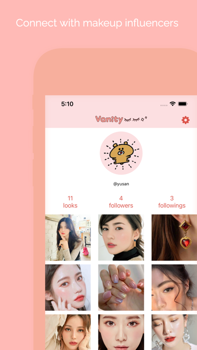 Vanity App Screenshot