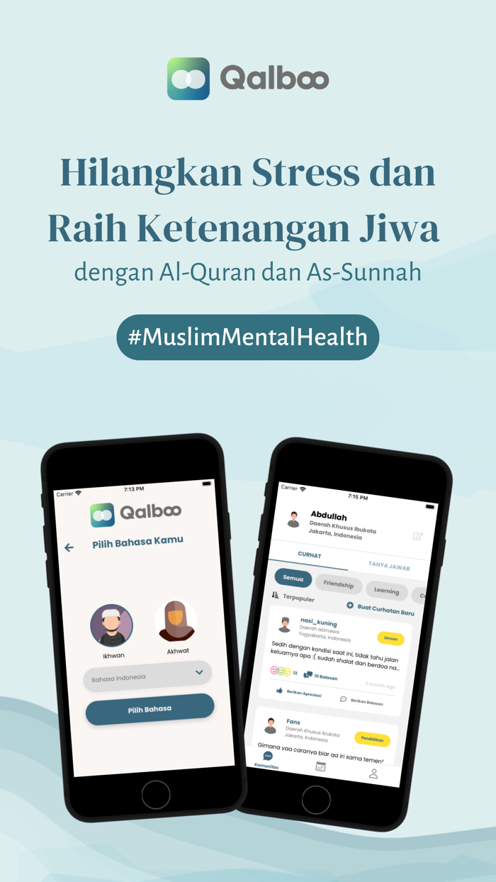 Qalboo Islamic Wellbeing App