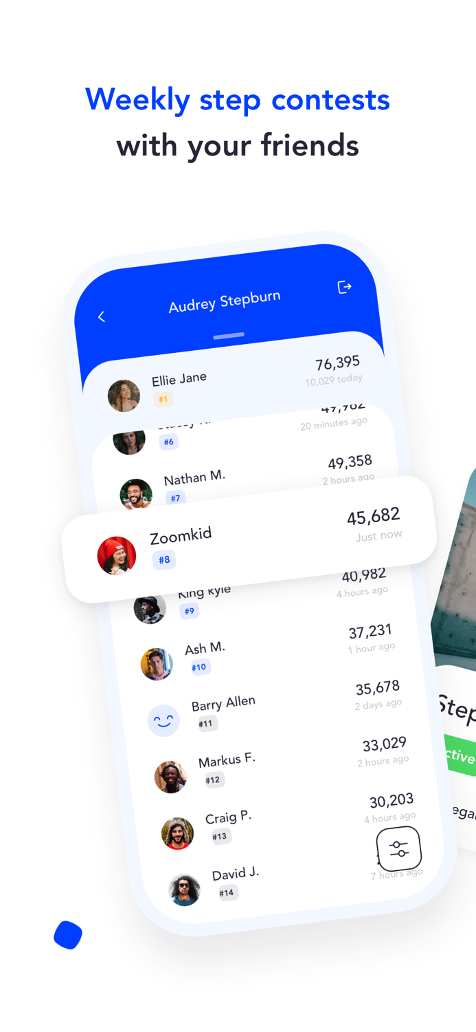 Outrun - weekly step contest