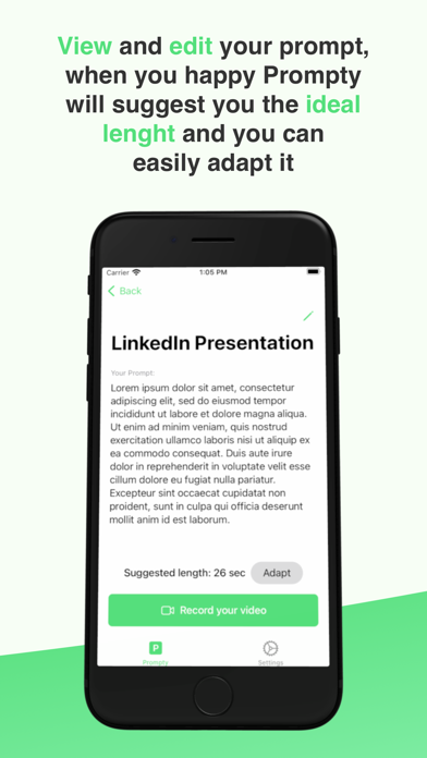 Prompty - Record your prompts Screenshot