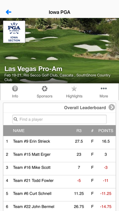 Iowa PGA Screenshot