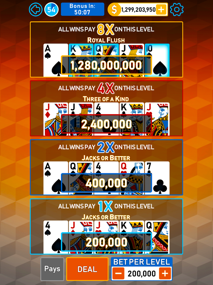 Video Poker Multi Bonus