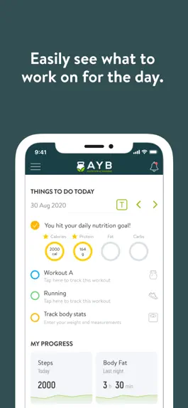 Game screenshot AYB Nutrition and Training apk