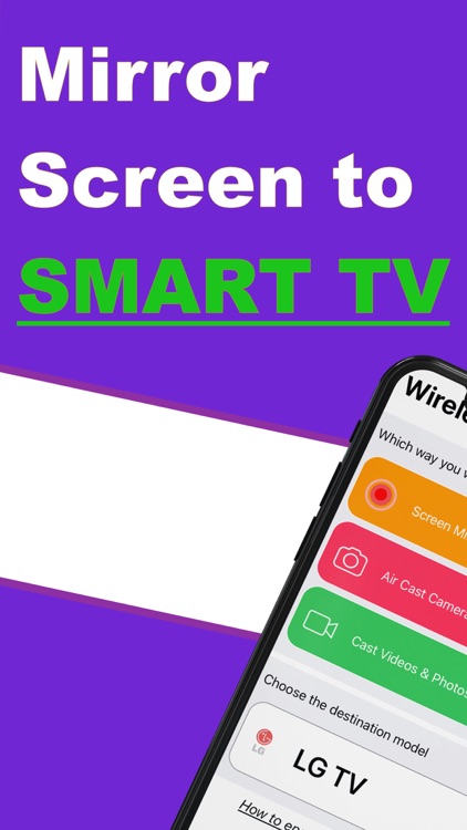 Wireless Cast Display to TV