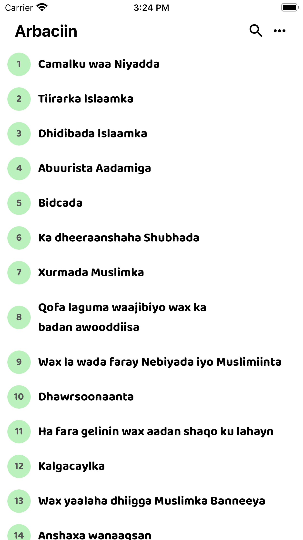 Arbaciin Nawawi Af Somali