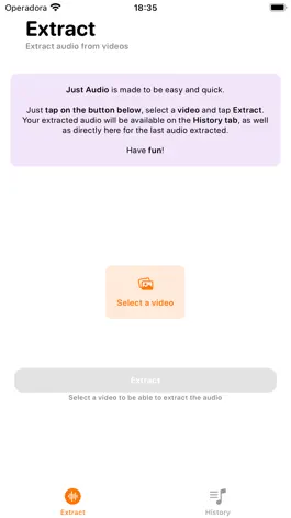 Game screenshot Just Audio: Extract from Video apk