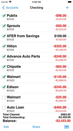 Accounts 3 Lite - Checkbook iPhone image 2