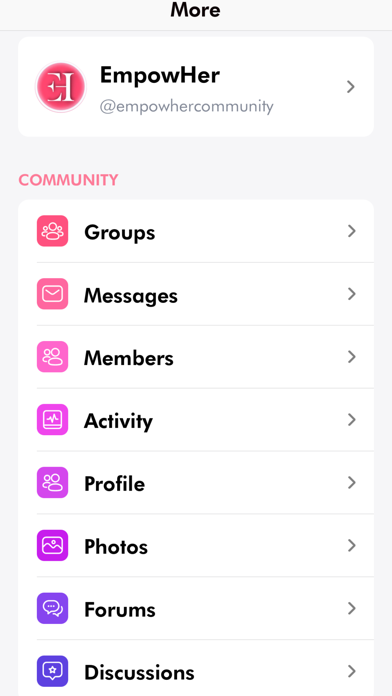 Empowher Community Screenshot