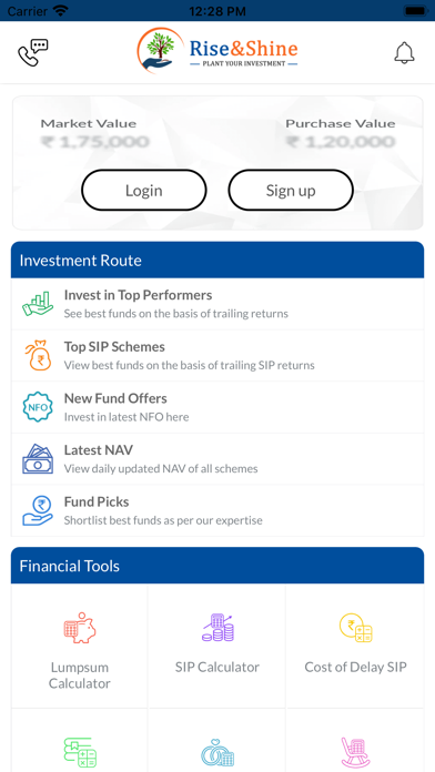 Rise & Shine Securities Screenshot