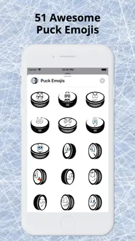 Game screenshot Ice Hockey Puck Emojis apk