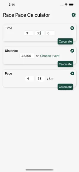 Game screenshot Race Pace Calculator apk