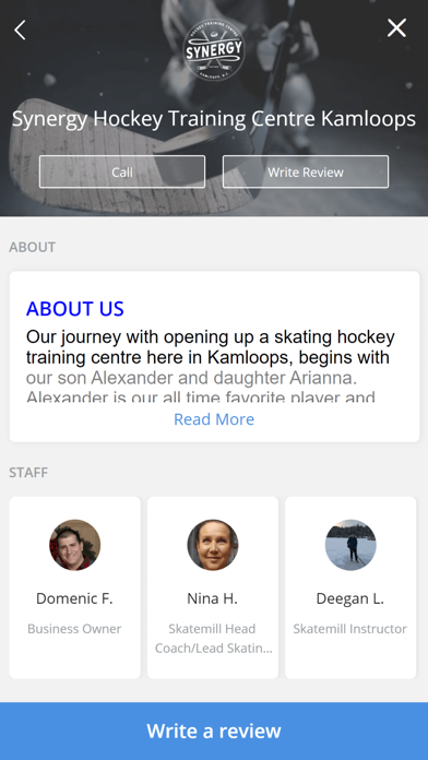 Synergy Hockey Kamloops Screenshot