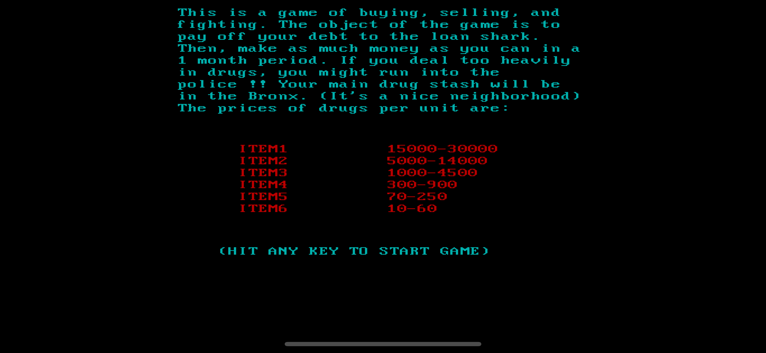 Drug Wars 84
