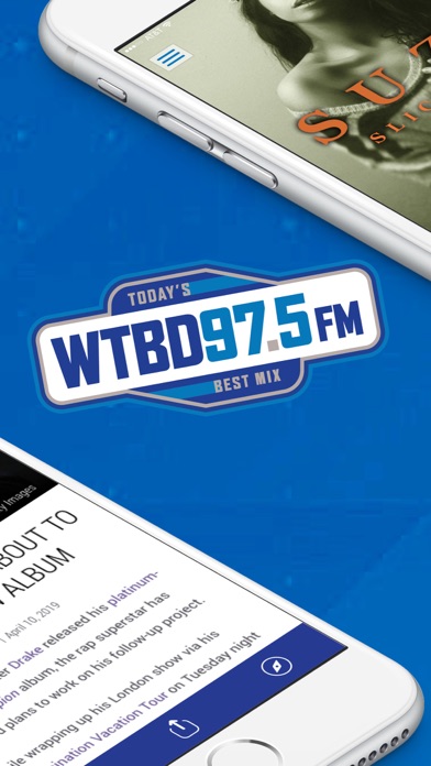 97.5 WTBD Screenshot