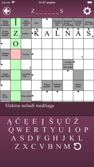 Kryžiažodžiai Screenshot