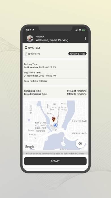 DNCC Smart Parking Screenshot