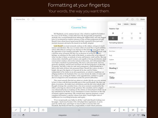 Scrivener iPad app afbeelding 2