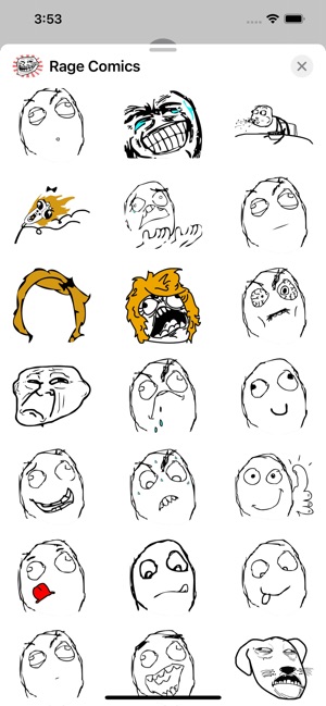 Rage Comics: Sticker Effects on the App Store