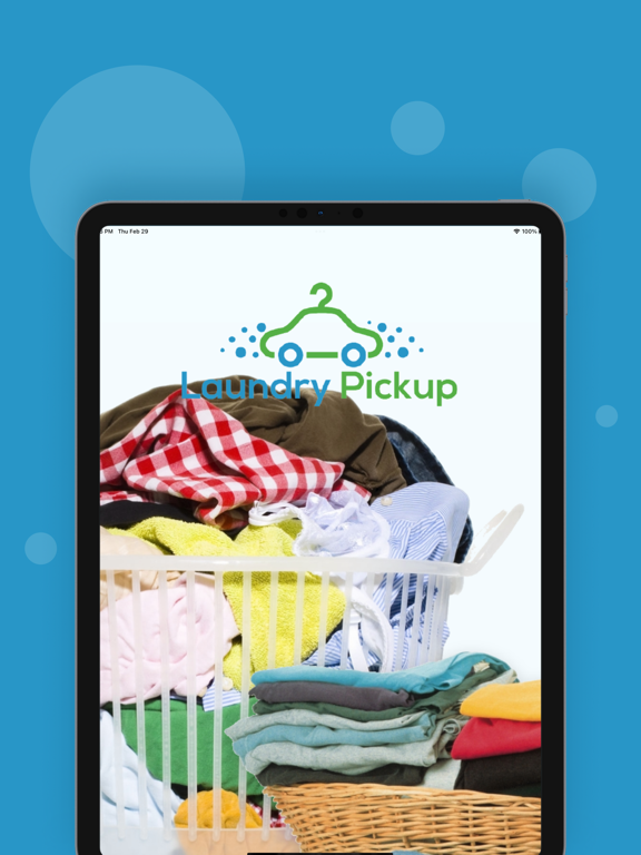 LaundryPickUp Provider iPad screenshot 1 - Lifestyle app