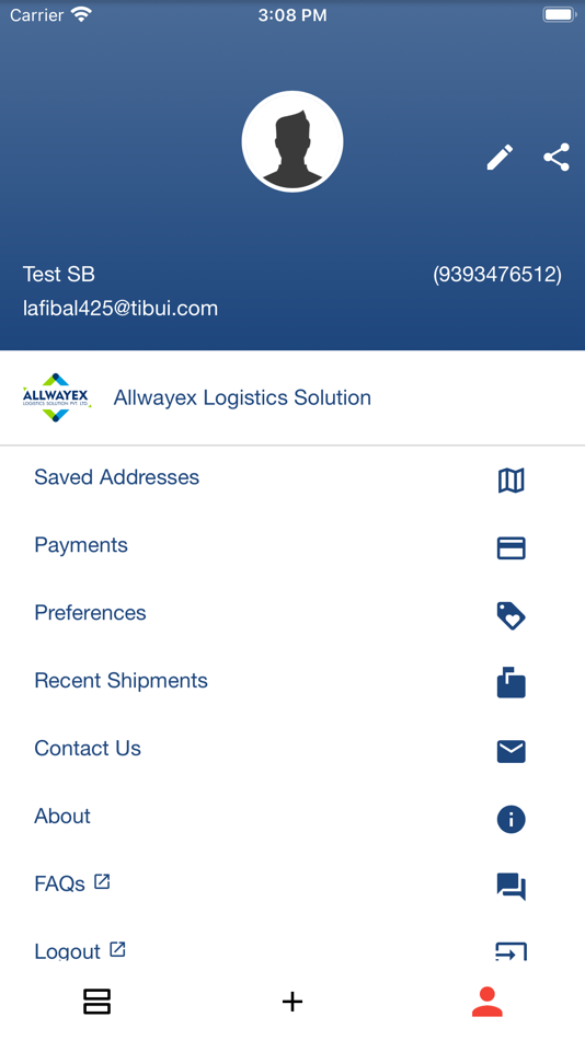 #2. Allwayex Logistics Solution (iOS) Podle: Peregrine Courier Services Private Limited