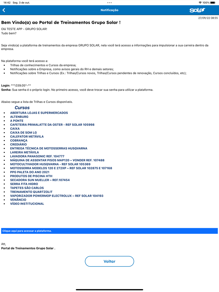 Treinamentos Grupo Solar