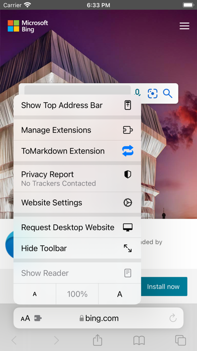 ToMarkdown Screenshot
