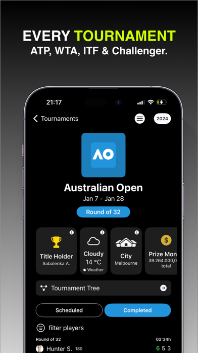 ScoreGO - Tennis Live Scores screenshot n.7