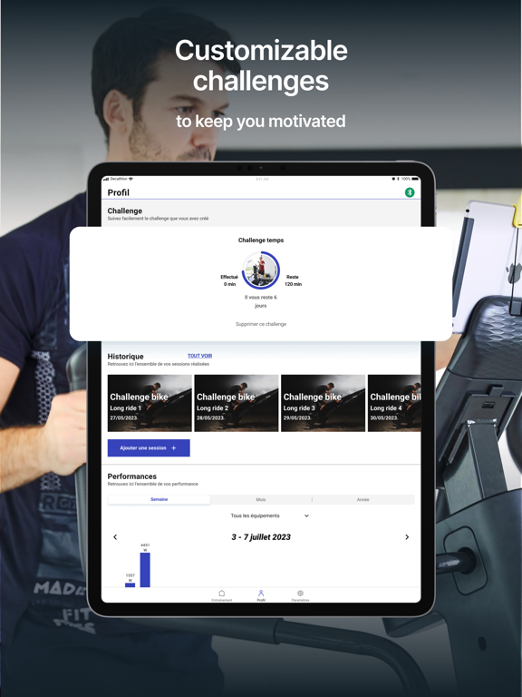 Domyos E Connected iPad screenshot 5 - Sports app