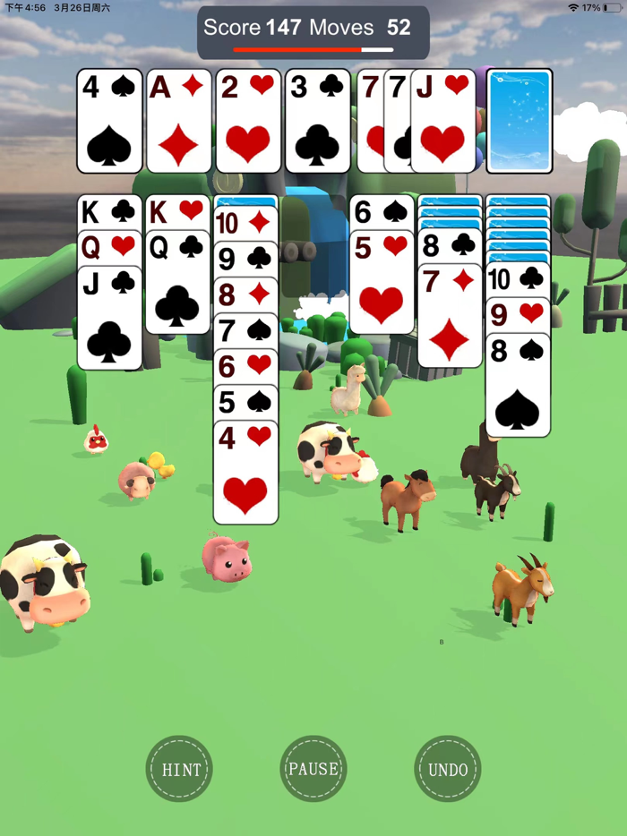Solitaire 3D Cute Animals