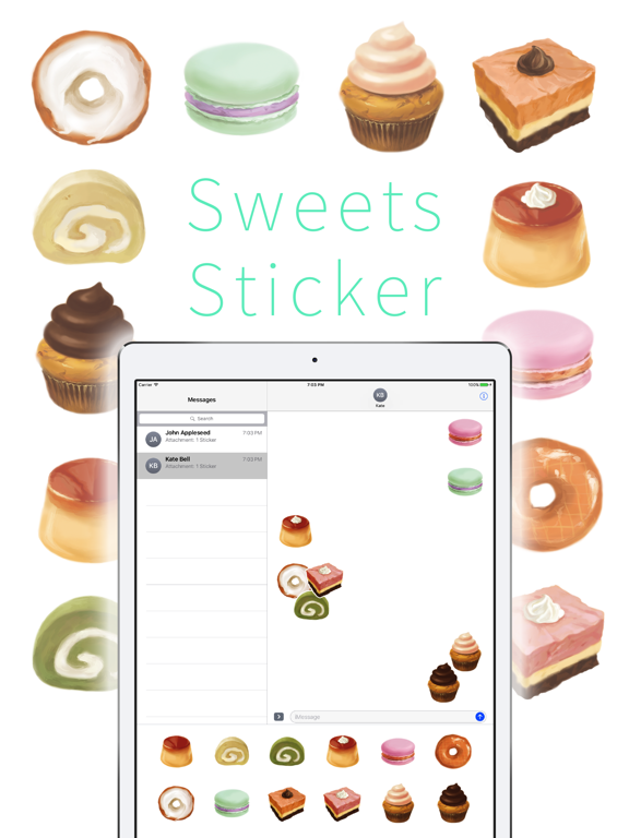 Screenshot #4 pour Dessert Sticker