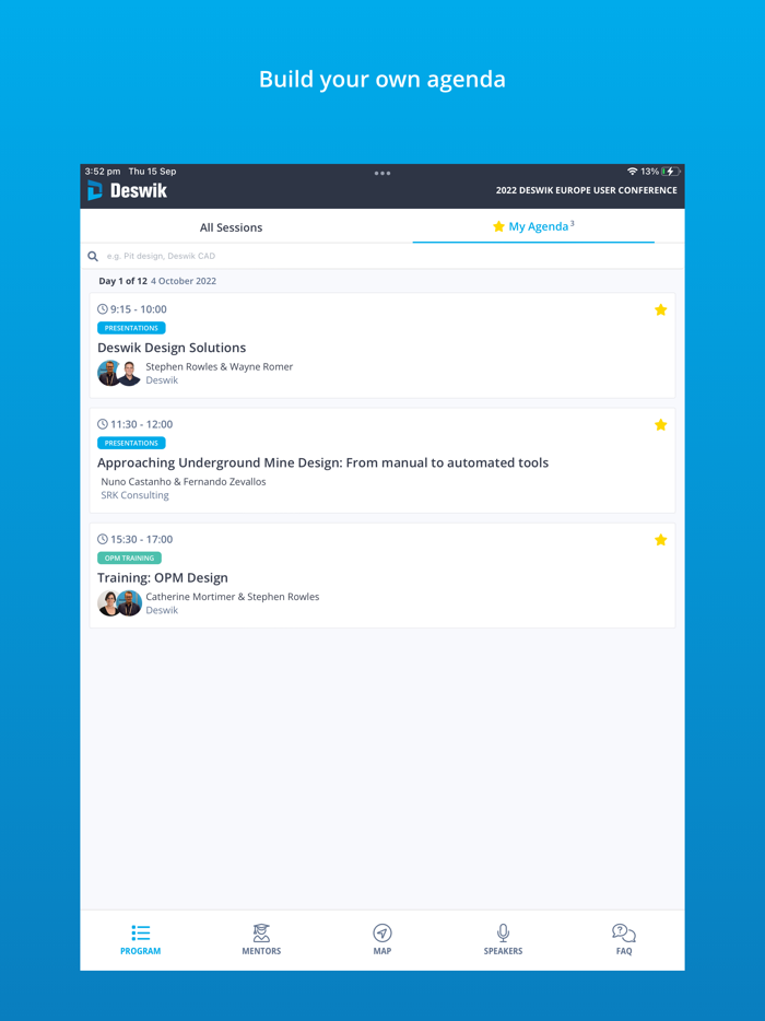 Deswik Conference App