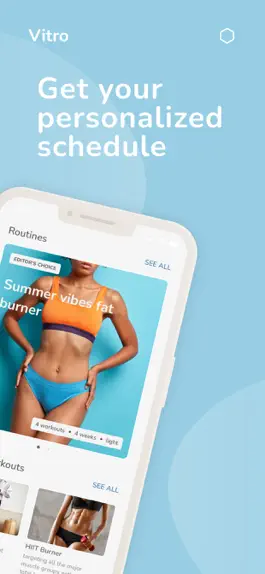 Game screenshot Vitro: Fitness Routine Planner apk