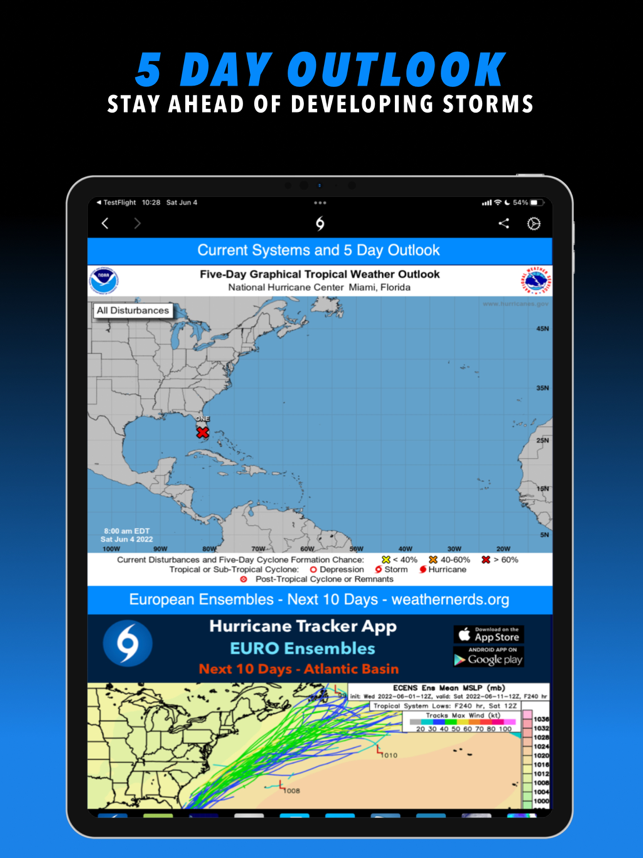 Skærmbillede af Hurricane Tracker til iPad