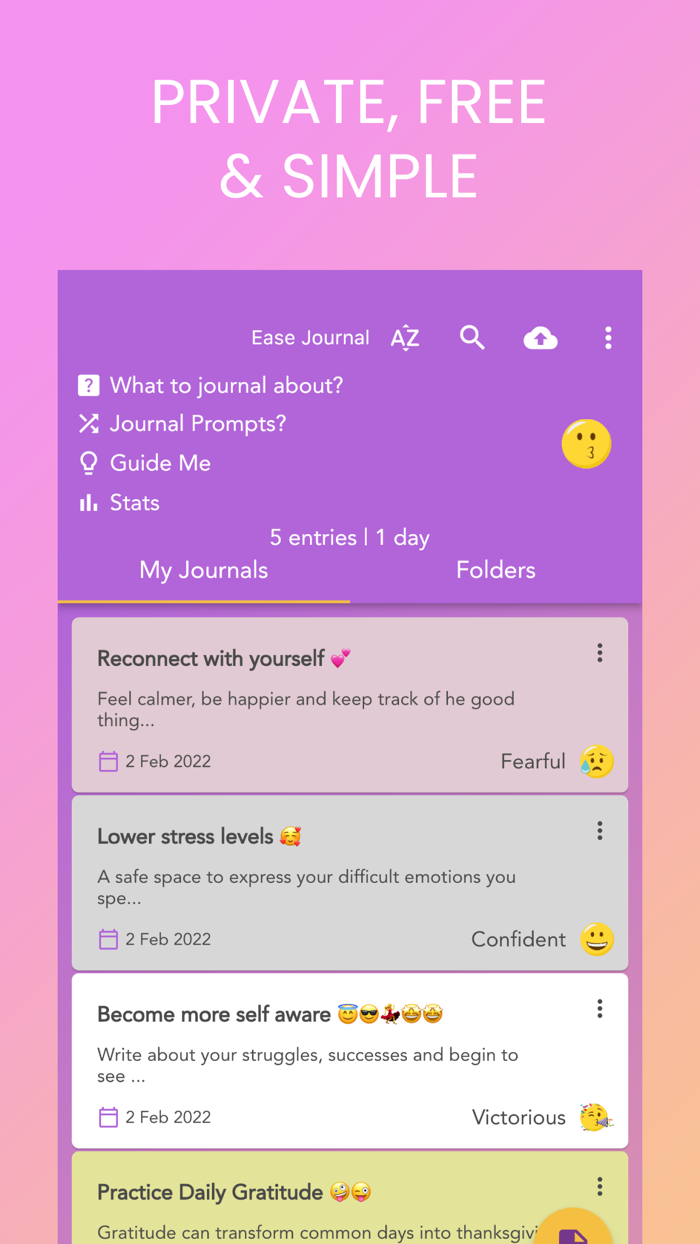 Ease Journal -Diary andGratitude