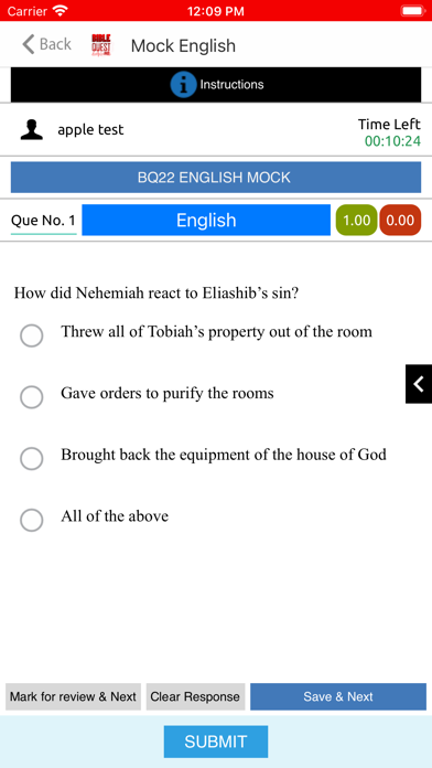 Bible Quest Test Screenshot